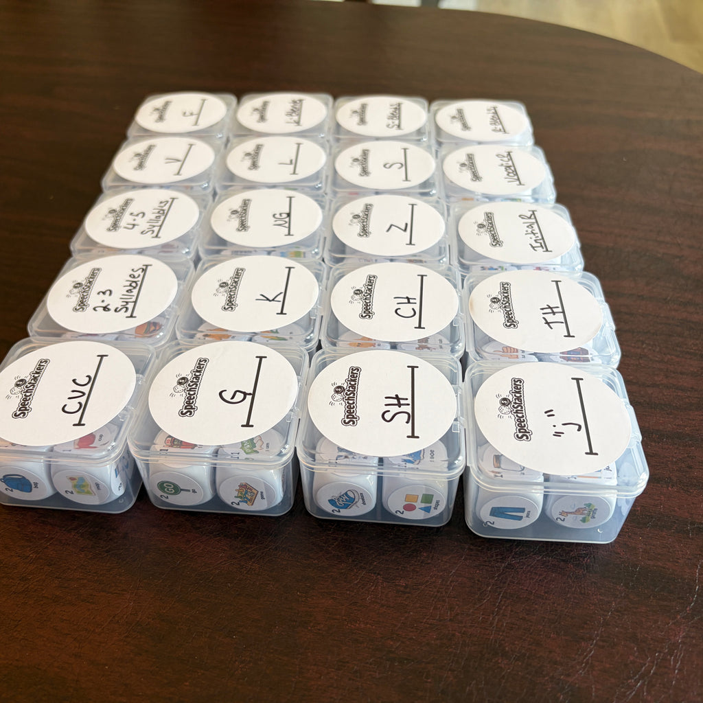 Articulation Dice Bundle – Complete 20-Set Speech Therapy Kit