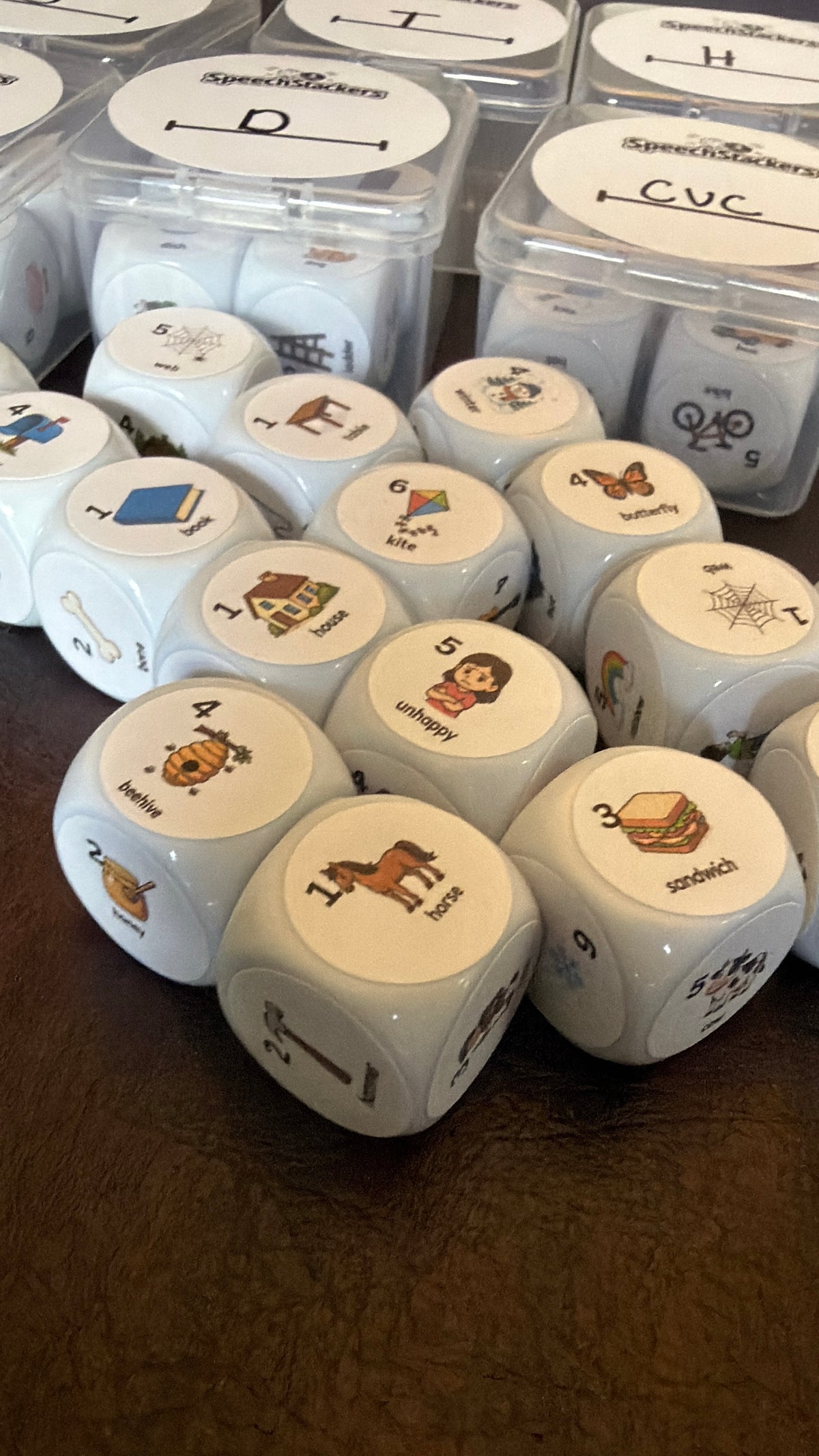 Early Sounds Articulation Dice | P B T D H W M & CVC | Speech Therapy Games | SLP Materials | Articulation Practice