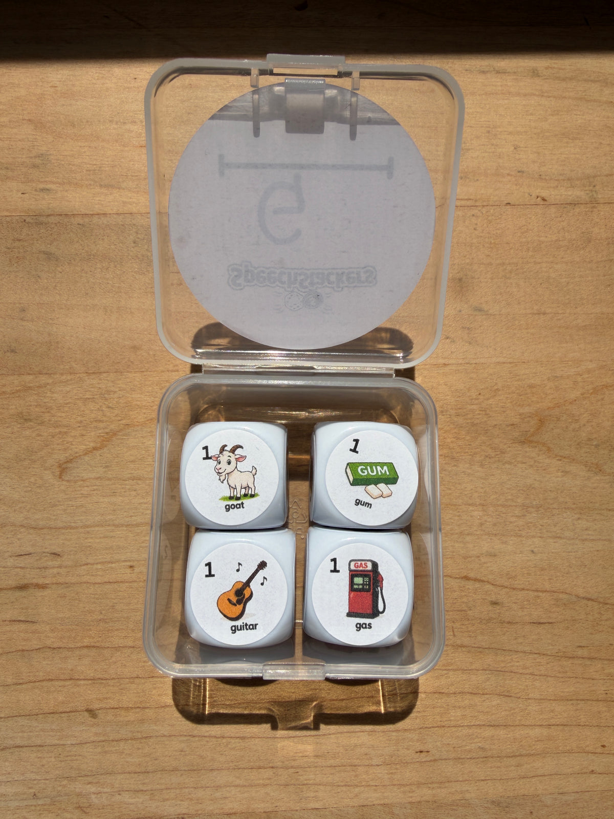 Speech Therapy Articulation Dice Set | SLP Material & Game Resource, 4 Dice, 24 Targets