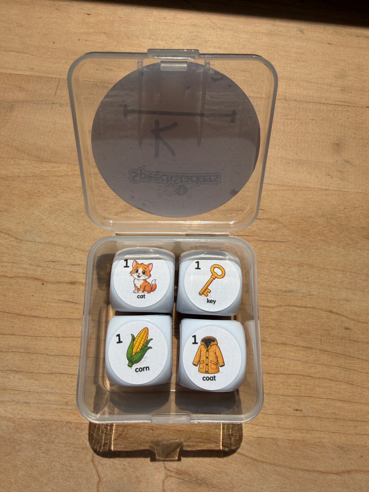 Speech Therapy Articulation Dice Set | SLP Material & Game Resource, 4 Dice, 24 Targets