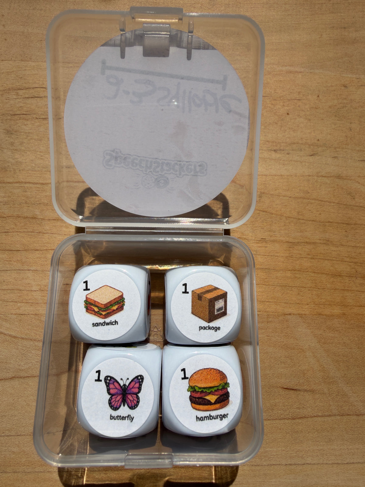 Speech Therapy Articulation Dice Set | SLP Material & Game Resource, 4 Dice, 24 Targets