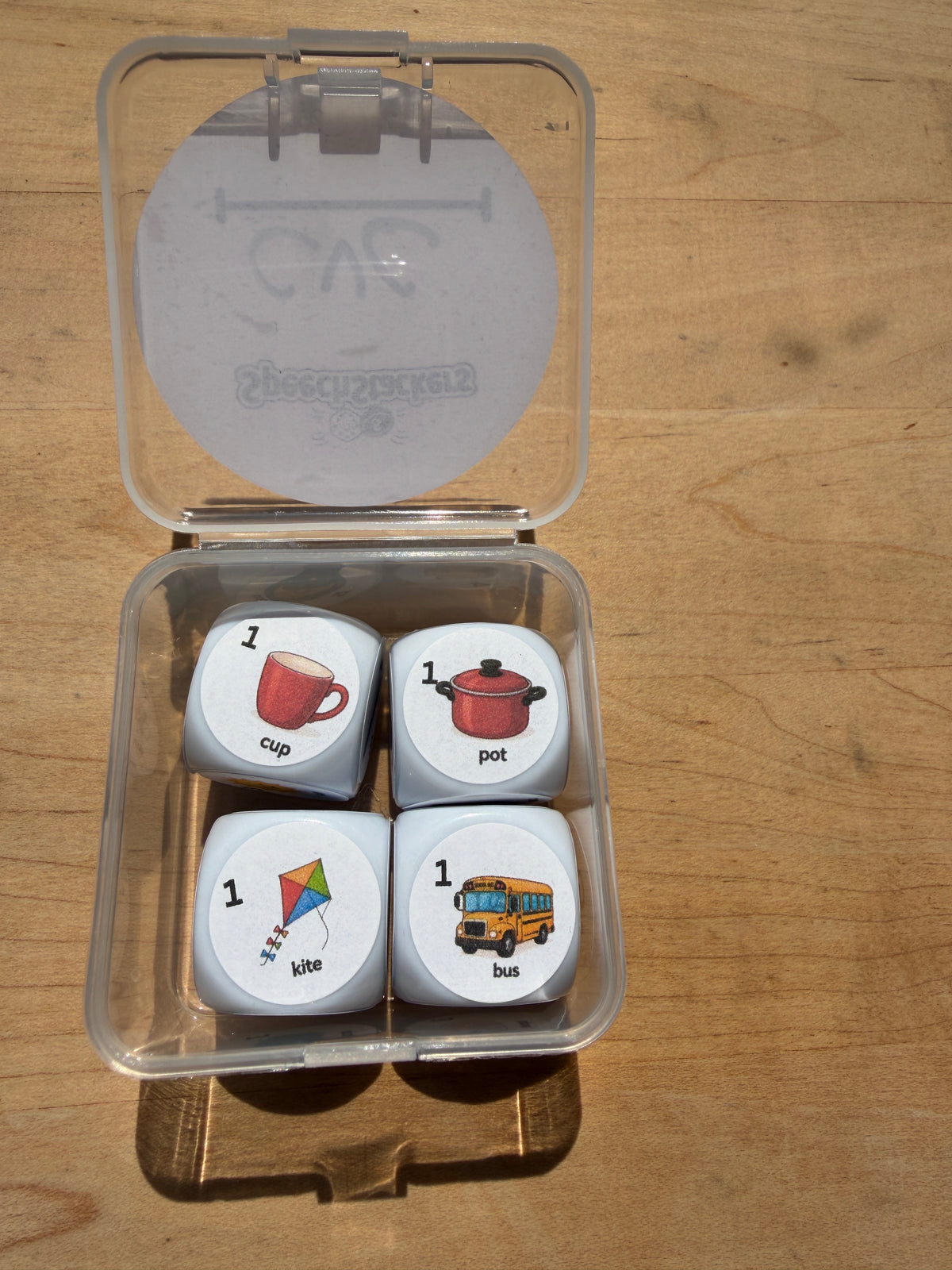 Speech Therapy Articulation Dice Set | SLP Material & Game Resource, 4 Dice, 24 Targets