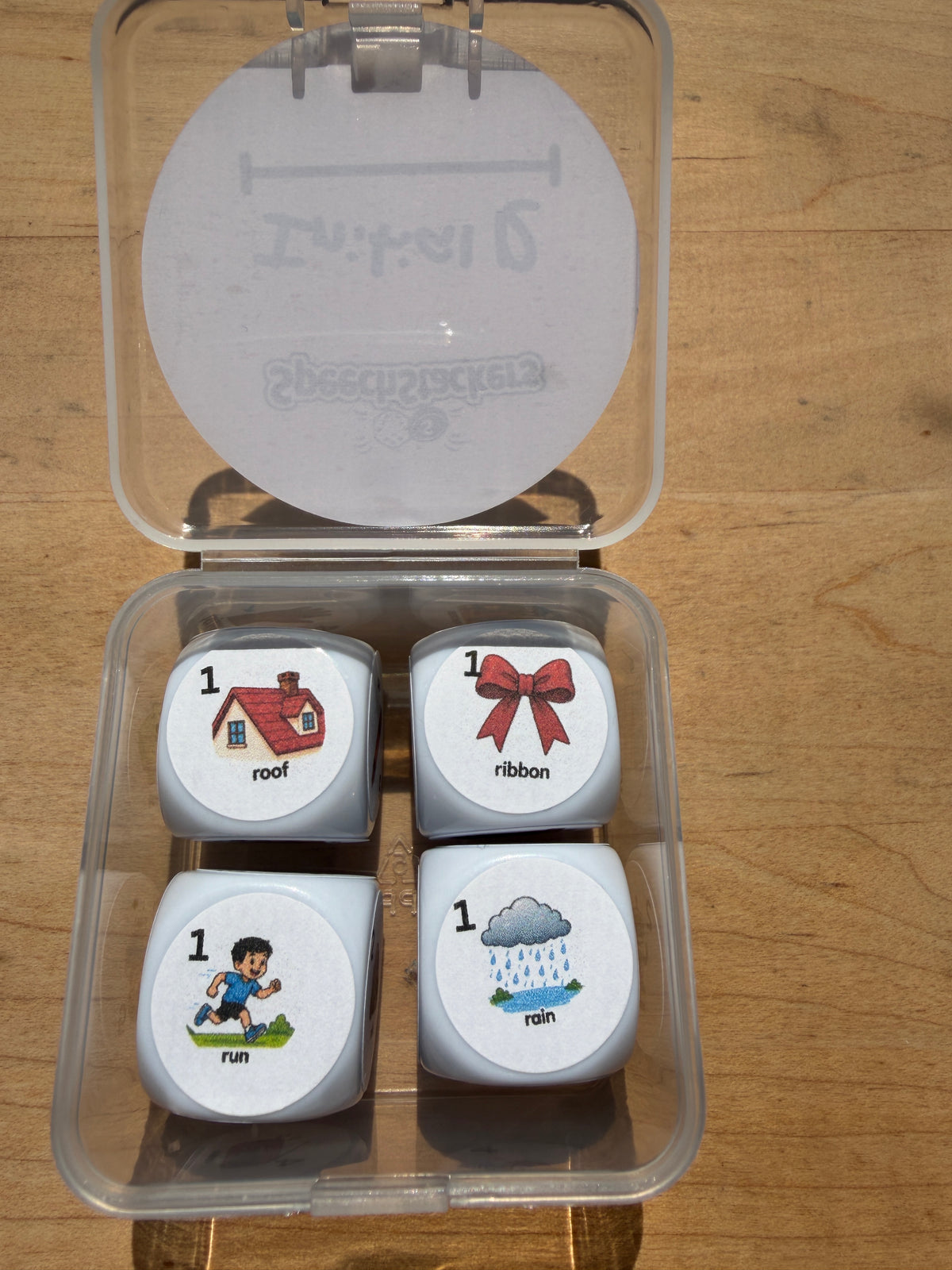 Speech Therapy Articulation Dice Set | SLP Material & Game Resource, 4 Dice, 24 Targets