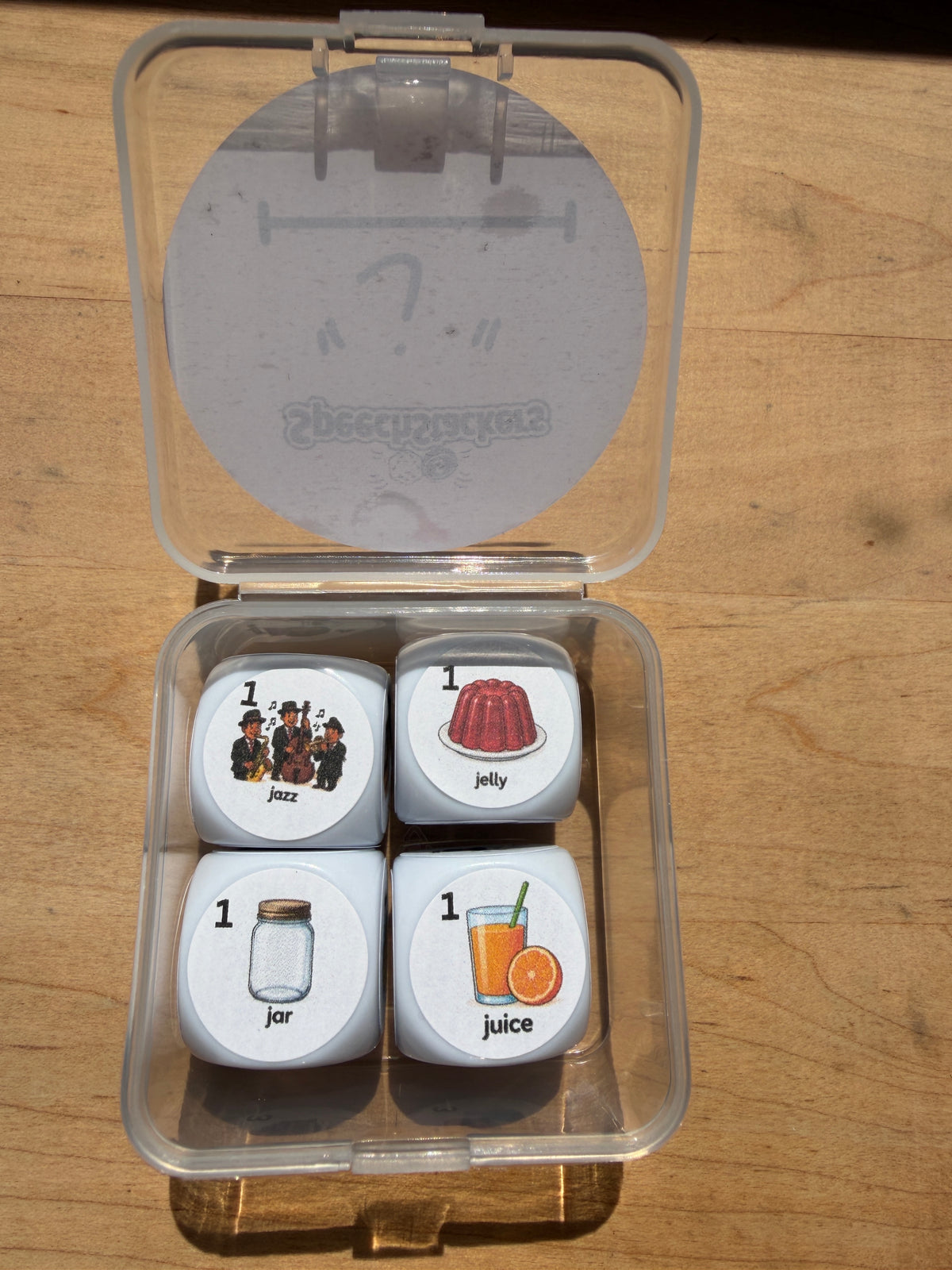 Speech Therapy Articulation Dice Set | SLP Material & Game Resource, 4 Dice, 24 Targets