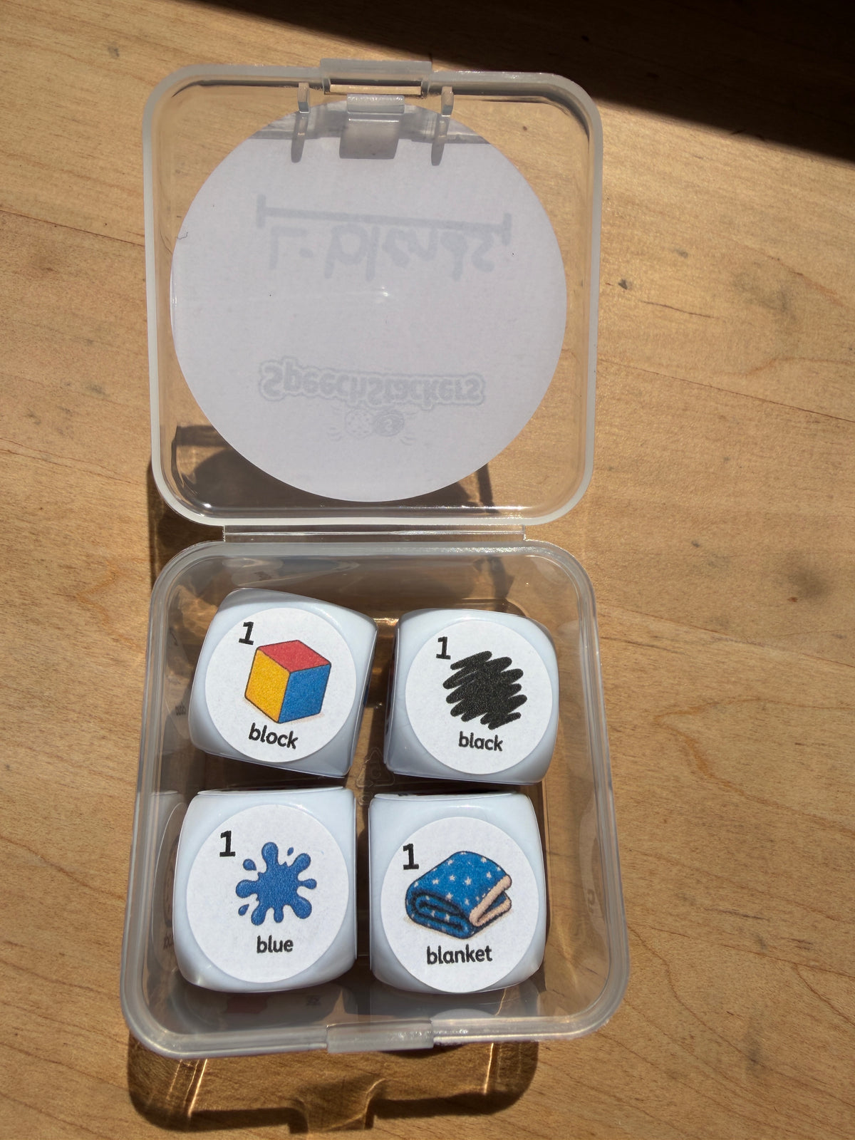 Speech Therapy Articulation Dice Set | SLP Material & Game Resource, 4 Dice, 24 Targets